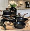 Picture of 12 Piece Cooking Pan Set, Granite Black Nonstick Pots and Pans Set