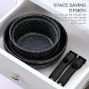 Picture of 13 Piece Pots and Pans Set - Safe Nonstick Cookware Set Detachable Handle, Kitchen Cookware with Removable Handle, RV Cookware, Oven Safe (Black)