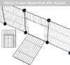 Picture of DIY Small Animal Playpen, Pet Playpen with Door, Rabbit Cage, Guinea Pig Cages, Puppy Playpen, Kitten Playpen | Indoor &amp; Outdoor Portable Metal Wire Yard Fence, 12pcs Metal Pet Panels