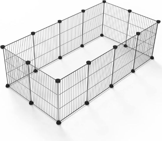 Picture of DIY Small Animal Playpen, Pet Playpen, Guinea Pig Cages, Rabbit Playpen, Small Animal Cage, Dog Playpen, Puppy Playpen, Indoor Portable Metal Wire Yard Fence