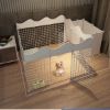 Picture of Pet Playpen, Puppy Potty Training Indoor Fence Portable Metal Wire Yard Small Animal Exercise Pen Kennel for Small-Sized Dog, Puppy, Rabbit, Guinea Pigs, Turtle,Ferret