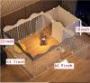 Picture of Pet Playpen, Puppy Potty Training Indoor Fence Portable Metal Wire Yard Small Animal Exercise Pen Kennel for Small-Sized Dog, Puppy, Rabbit, Guinea Pigs, Turtle,Ferret