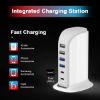 Picture of USB C Charger , Charging Station For Multiple Devices 45W, Fast Charging Blocks (Smart 8A) with Dual Type C Ports