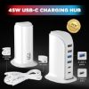 Picture of USB C Charger , Charging Station For Multiple Devices 45W, Fast Charging Blocks (Smart 8A) with Dual Type C Ports