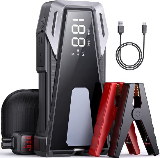 Picture of Car Battery Jump Starter 2500A Jump Box (8.5L Gas/8.0L Diesel), Car Jumper Starter Portable Car Jump Starter Battery Pack