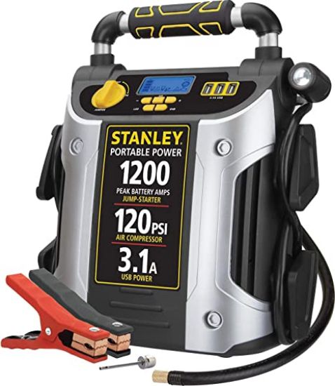 Picture of Car Jump Starter with Air Compressor, 150PSI 3000A Car Battery Jump Starter Battery Pack, 12V Car Battery Booster Portable Jump Box with Tire Inflator